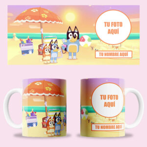 Taza "Bluey diseño 6 personalizada"