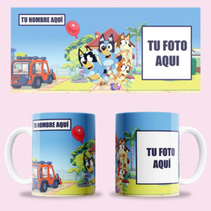 Taza "Bluey diseño 8 personalizada"