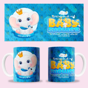 Taza "Baby Shower niño - elefante"