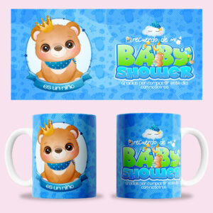 Taza "Baby Shower niño - oso"