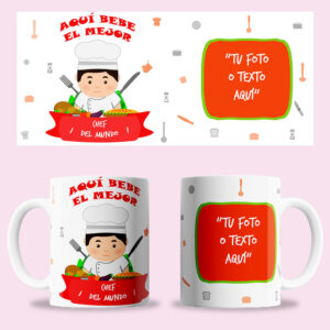 Taza "Chef Hombre" personalizada