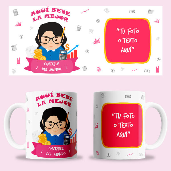 Taza "Contable Mujer" personalizada