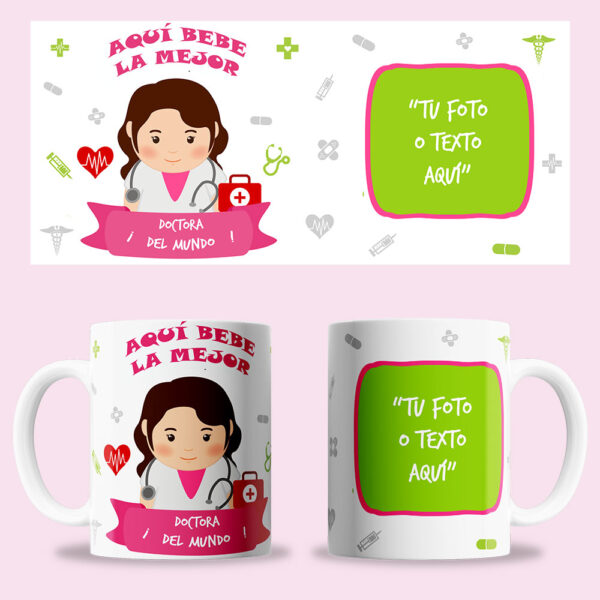Taza "Doctora" personalizada