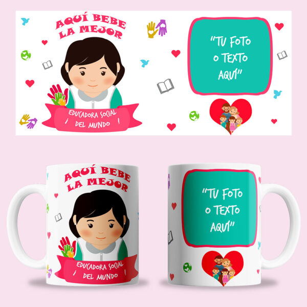 Taza "Educadora Social" personalizada