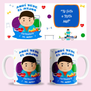 Taza "Fisioterapeuta Hombre" personalizada