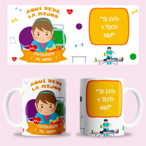 Taza "Fisioterapeuta Mujer" personalizada