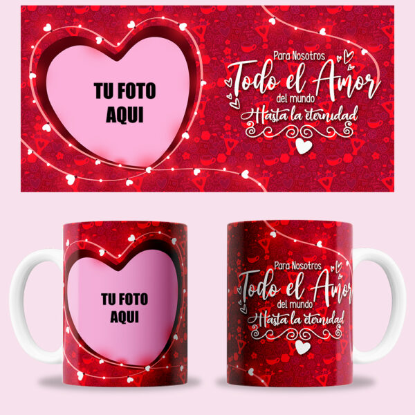 Taza "Hasta la eternidad" personalizada