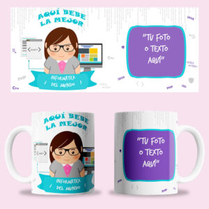 Taza "Informática" personalizada