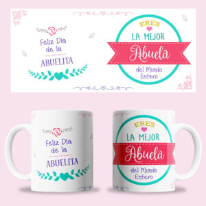 Taza "La mejor abuela del mundo entero"