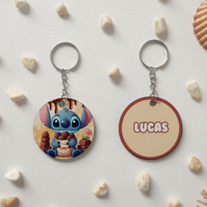 Llavero redondo "Lilo y Stich 2" personalizado
