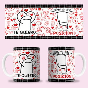 Taza "Luego te digo en qué posición humor"
