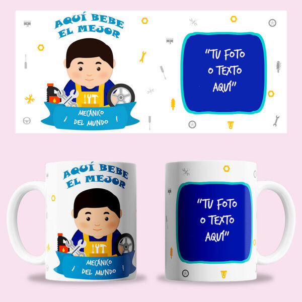 Taza "Mecánico" personalizada