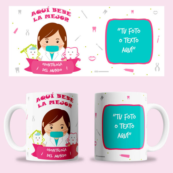 Taza "Odontóloga" personalizada