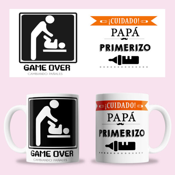 Taza "Cuidado papá primerizo"