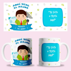 Taza "Periodista Hombre" personalizada