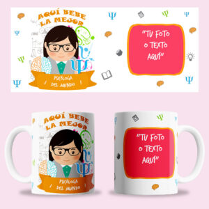 Taza "Psicóloga" personalizada