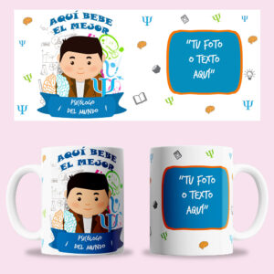 Taza "Psicólogo" personalizada