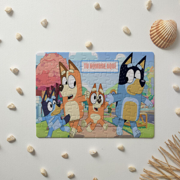 Puzzle Bluey 4 personalizado - 80 piezas
