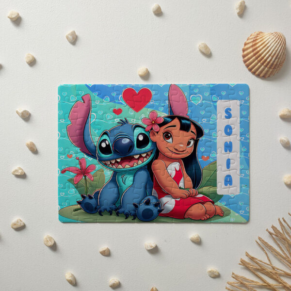 Puzzle Lilo y Stich 5 personalizado - 80 piezas