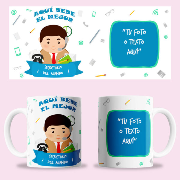 Taza "Secretario" personalizada
