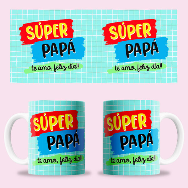 Taza "Súper papá"