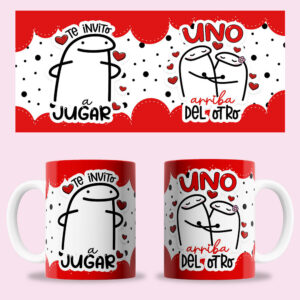 Taza "Te invito a jugar humor"