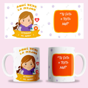 Taza "Veterinaria" personalizada
