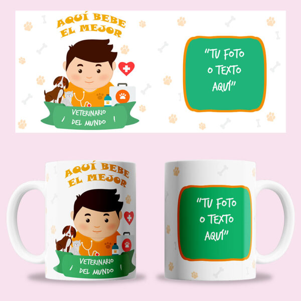 Taza "Veterinario" personalizada
