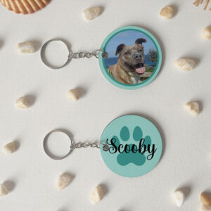 Llavero de mascota "Huella" personalizado