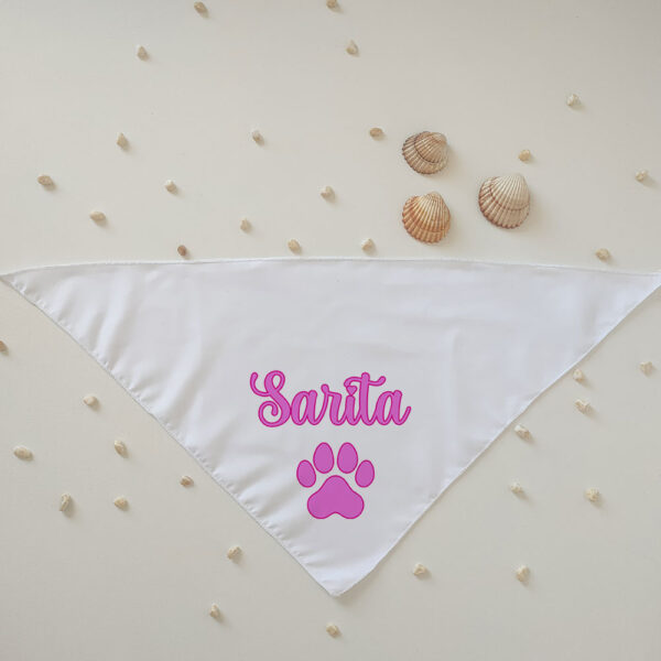 Bandana perro "Huella" personalizada