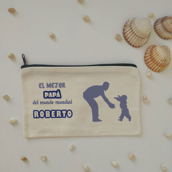 Neceser "Para el mejor papá del mundo mundial" personalizado