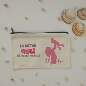 Neceser "Para la mejor mamá del mundo mundial" personalizado