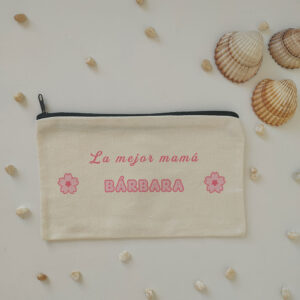Neceser "La mejor mamá del mundo minimalista" personalizado
