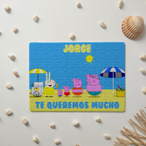 Puzzle Peppa Pig 2 - 80 piezas personalizado