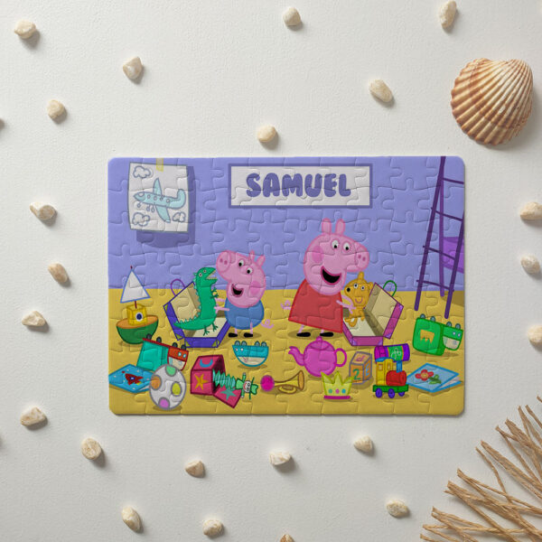 Puzzle Peppa Pig 3 - 80 piezas personalizado