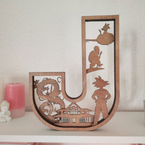 Letra personalizada temática Bola de dragón (28 cm)