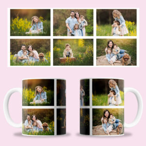 Taza personalizada con 6 fotos