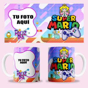 Taza "Super Mario 4" unisex personalizada con foto