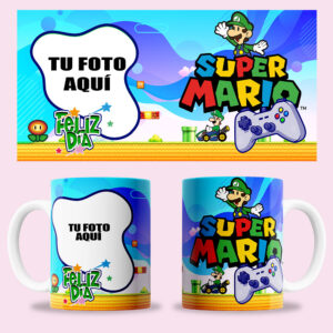 Taza "Super Mario 7" unisex personalizada con foto