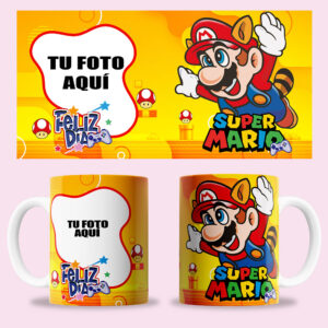 Taza "Super Mario 9" unisex personalizada con foto