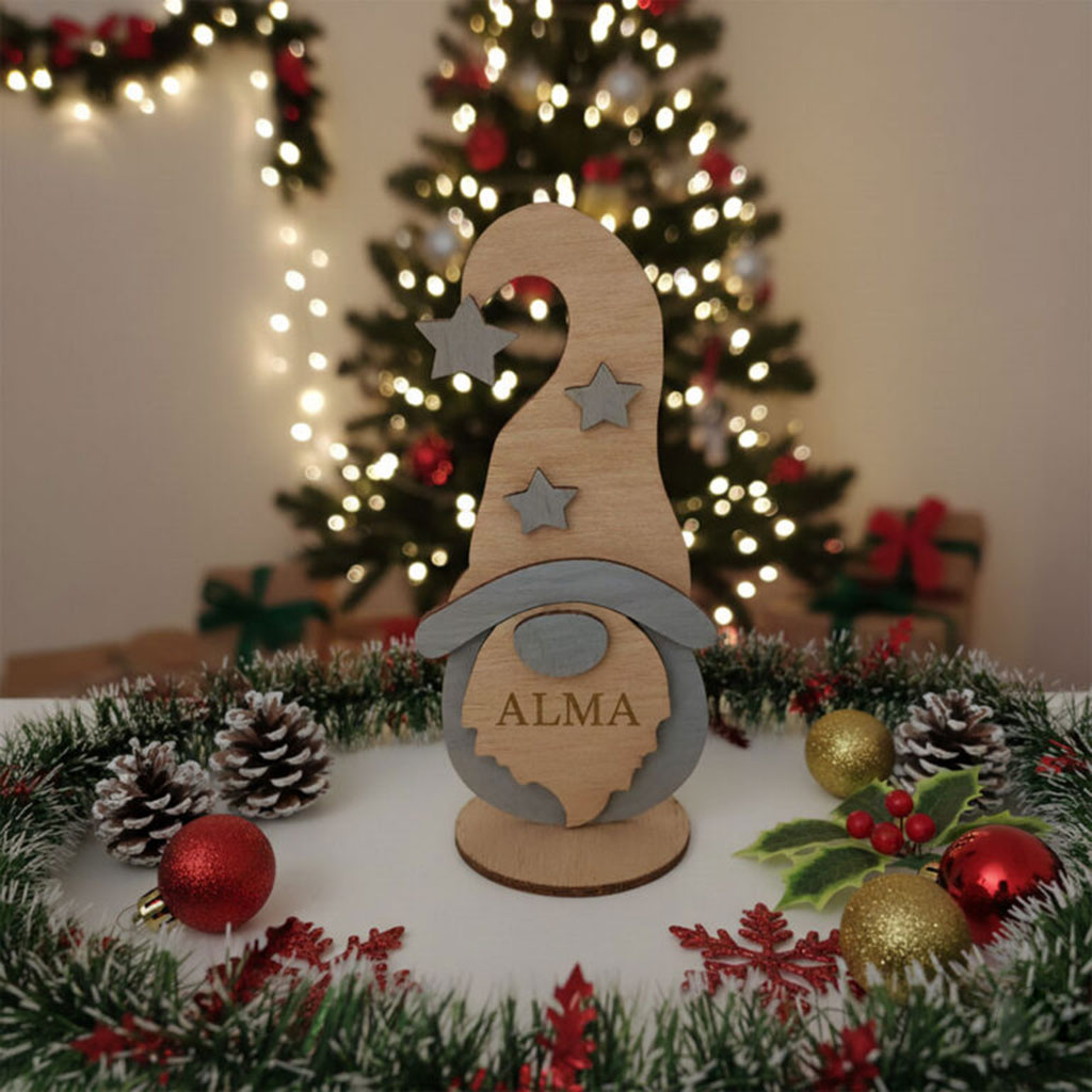 Gnomo de Navidad personalizado con nombre