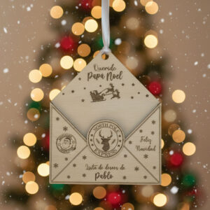 Sobre Carta Papá Noel madera