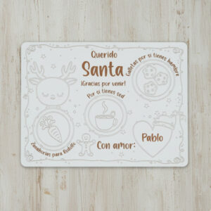 Bandeja para Papá Noel personalizada