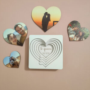 Caja corazón San Valentín personalizada con fotos