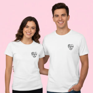 Camisetas pareja Ama y ensancha el alma